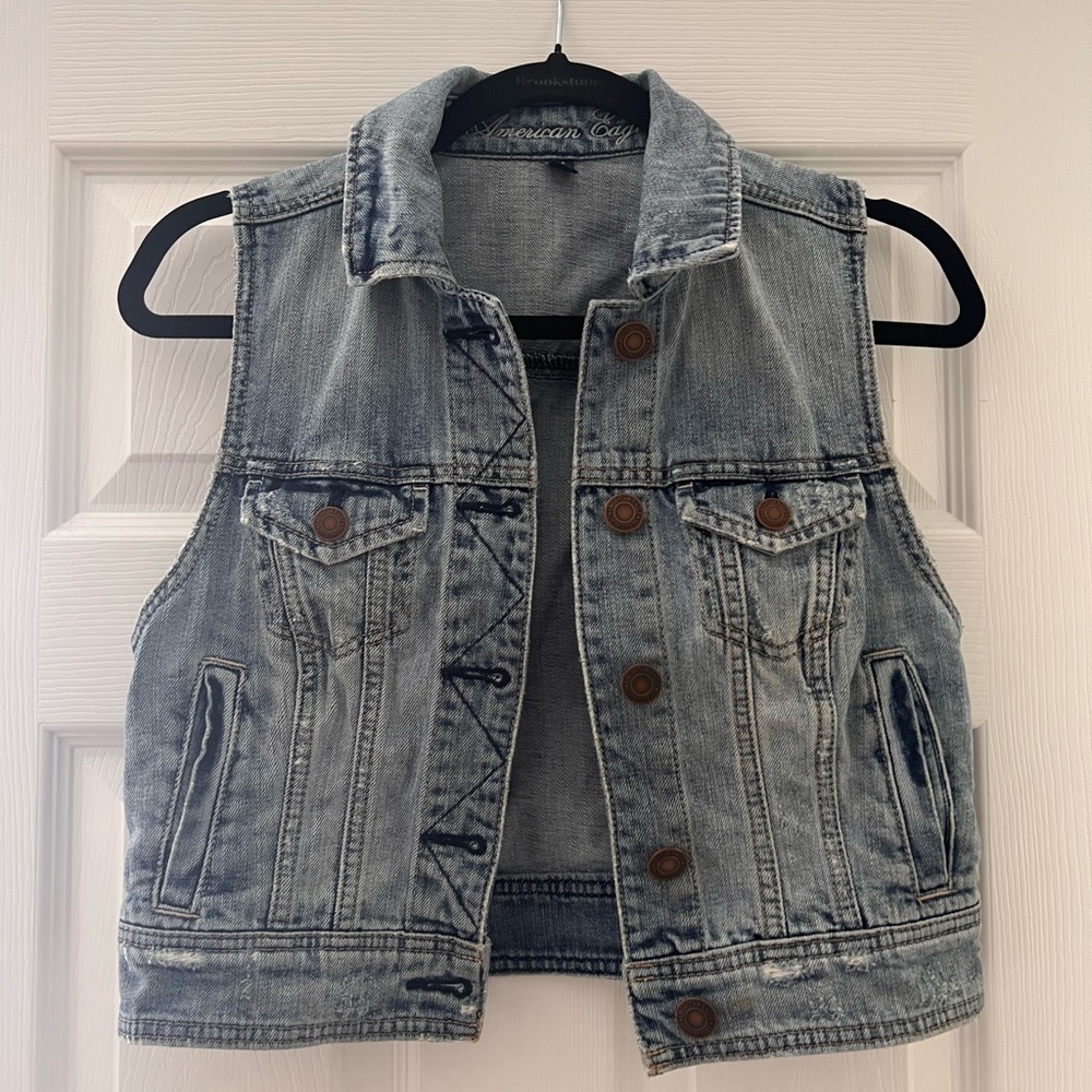 American Eagle Denim Vest